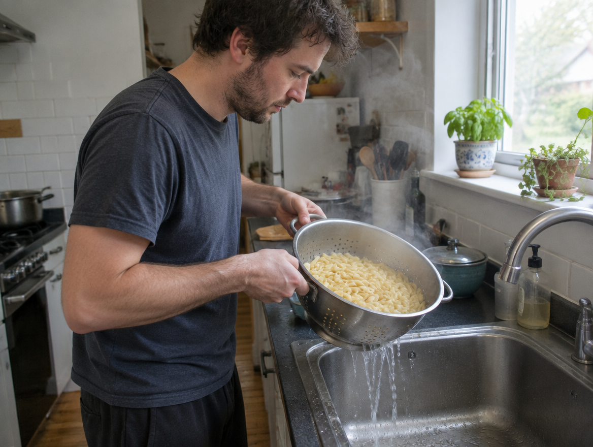Spoel pasta nooit af na het koken