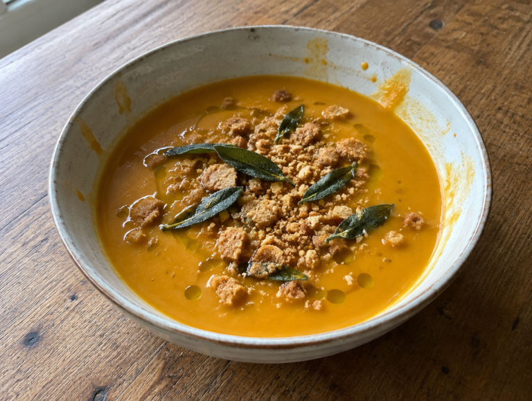 Pompoensoep met amaretti