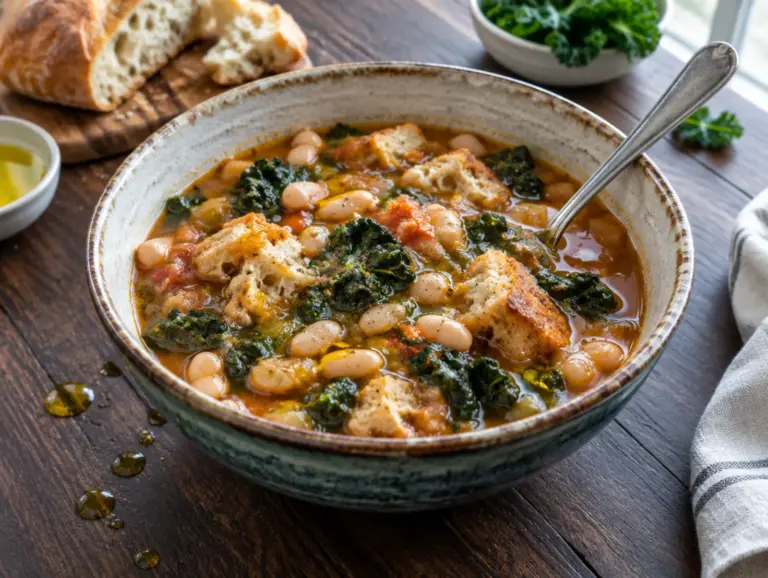 Ribollita met cavolo nero en borlottibonen