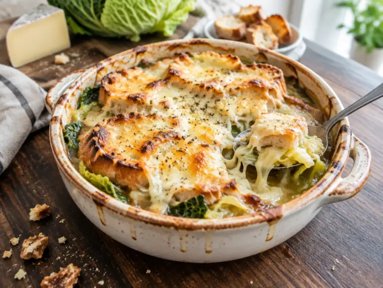 Zuppa valpellinese met savooiekool en fontina